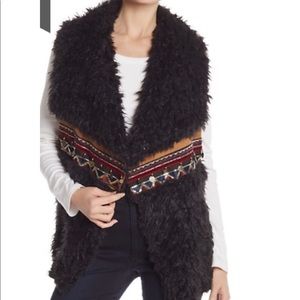 Faux fur vest